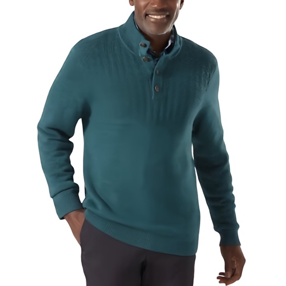 NWT Tommy Bahama Sorrento Beach Mock Neck Henley, M - Picture 5 of 6